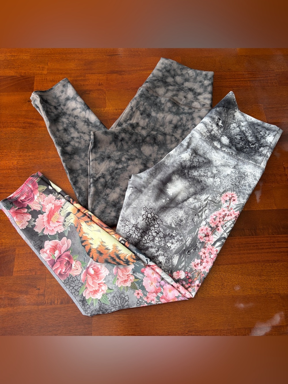Evolution And Creation 24” Leggings Bundle Tiger & Marble Tie Dye Prints